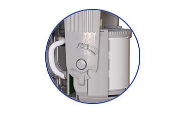 100º coverage angle which may be adjusted over 180º by rotating the chassis