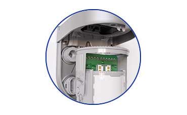  Removable PCB Assembly. The detector assembly may be removed the backplate for easy installation.