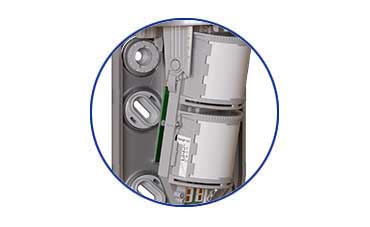 90º coverage angle which may be adjusted over 180º by rotating the chassis